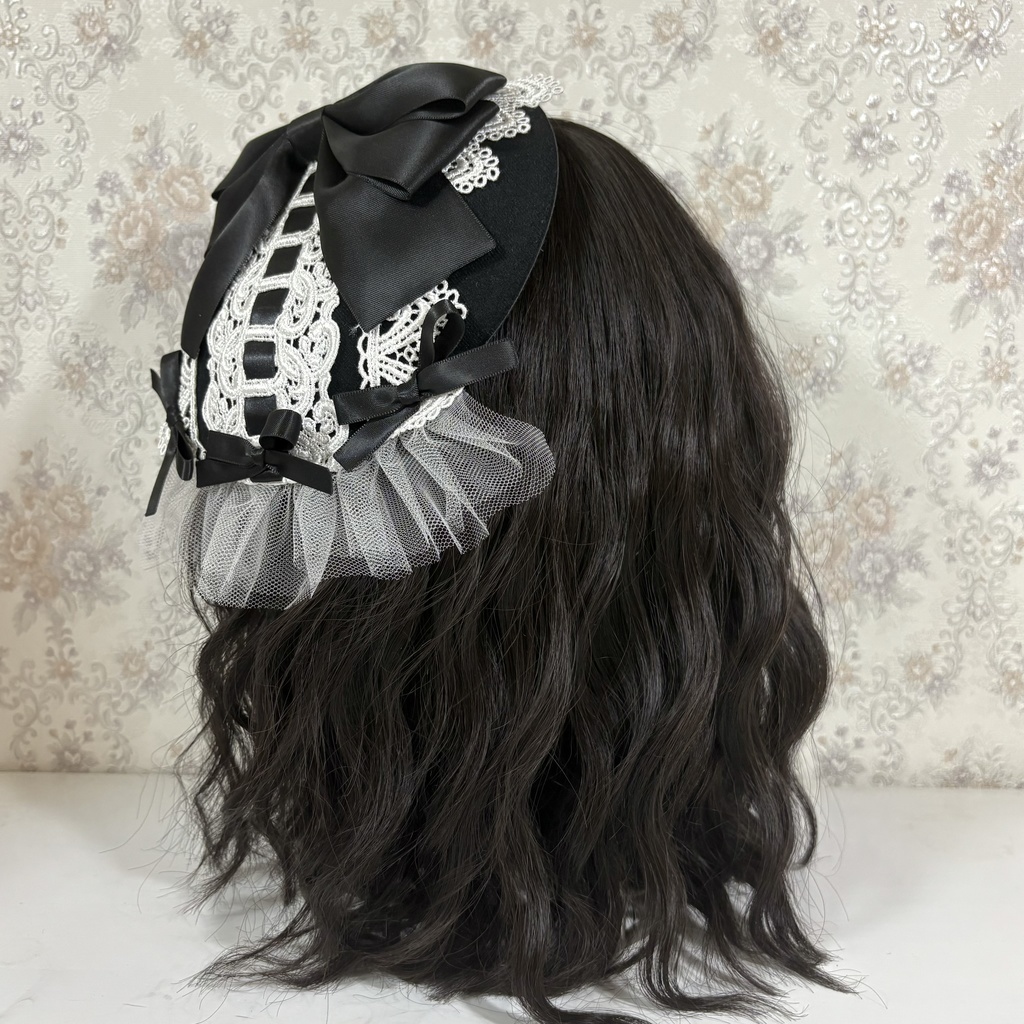 【SALE】カクテルハット（黒白）