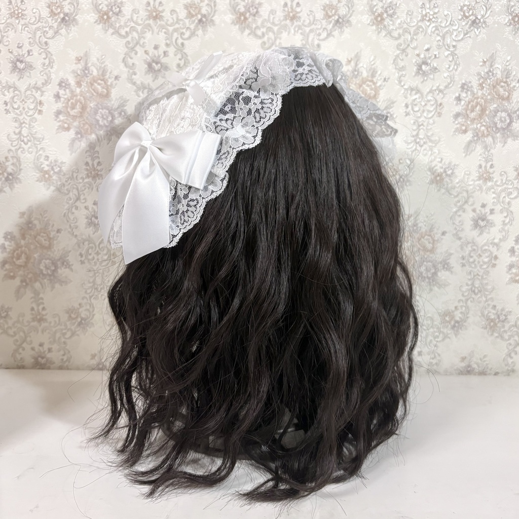 ラッセルレースヘッドドレス(白小花)