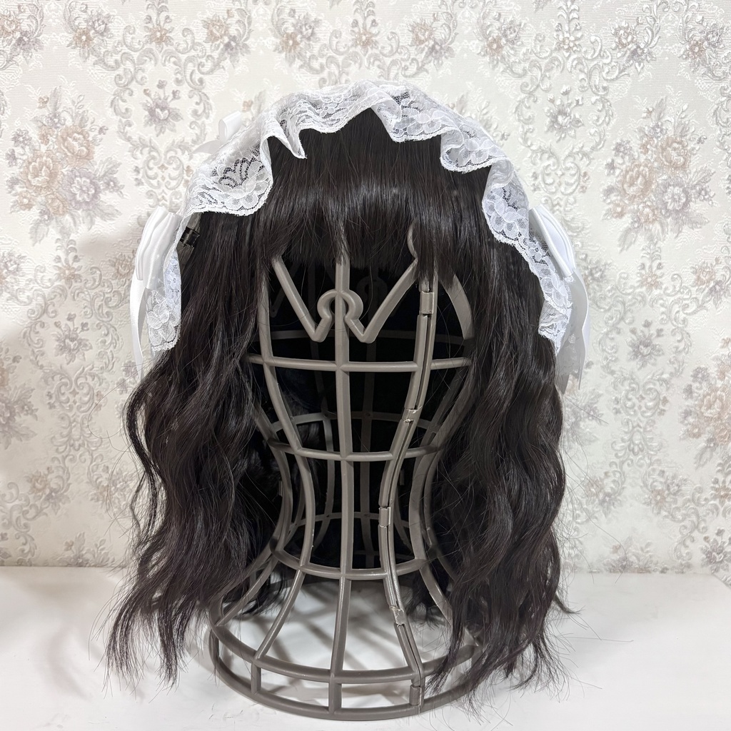 ラッセルレースヘッドドレス(白小花)