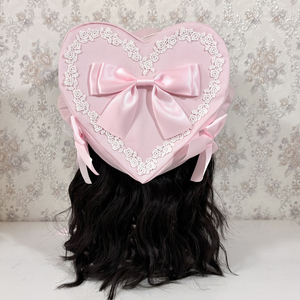 試作ハートボンネット(ピンク)