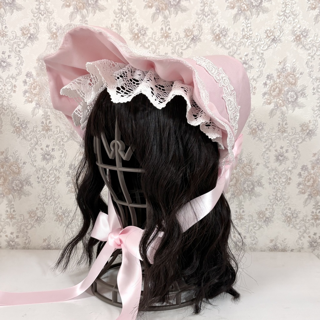 試作ハートボンネット(ピンク)