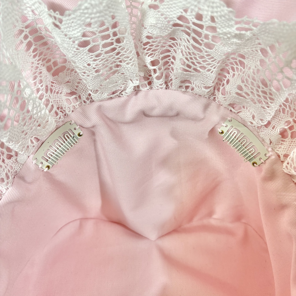 試作ハートボンネット(ピンク)