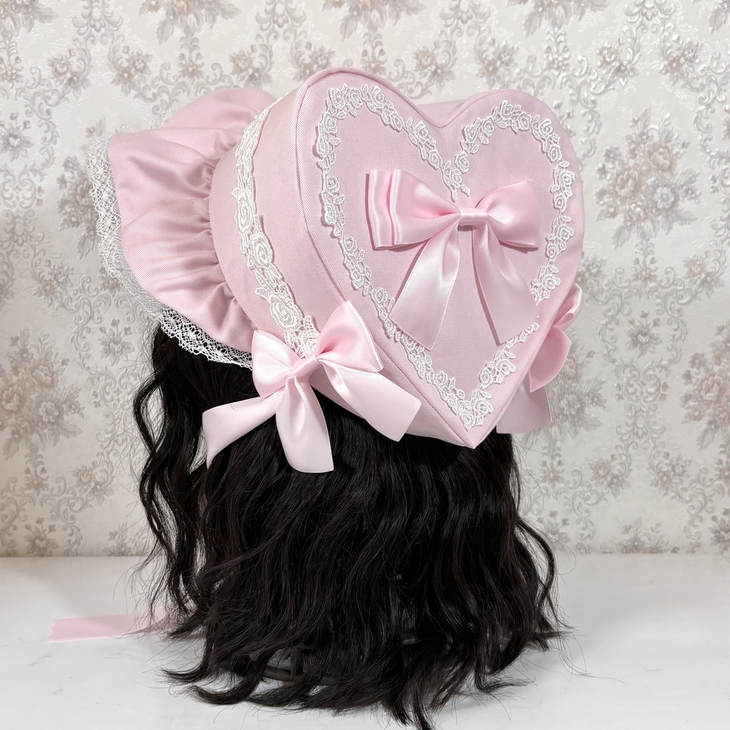 試作ハートボンネット（ピンク）