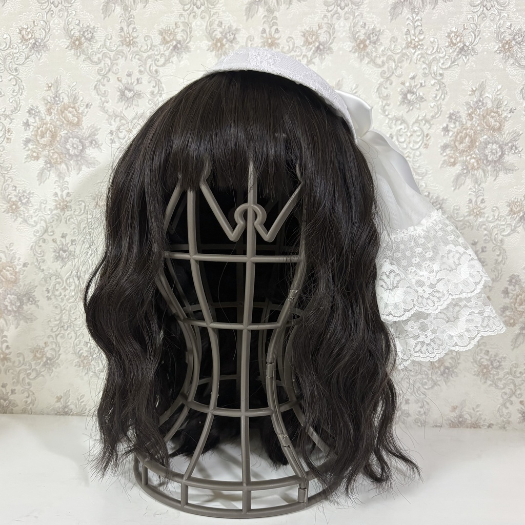 レースカクテルハット(ホワイト)