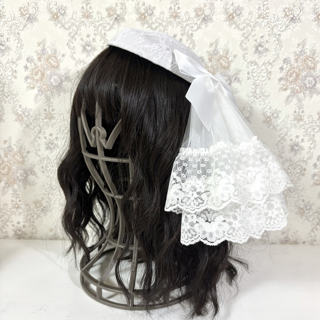 レースカクテルハット（ホワイト）