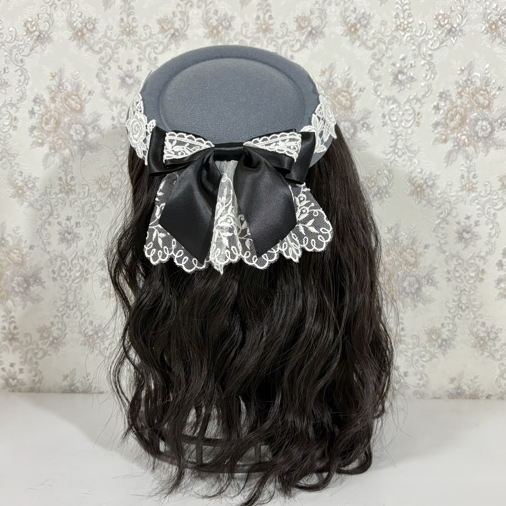 薔薇カクテルハット(グレー)