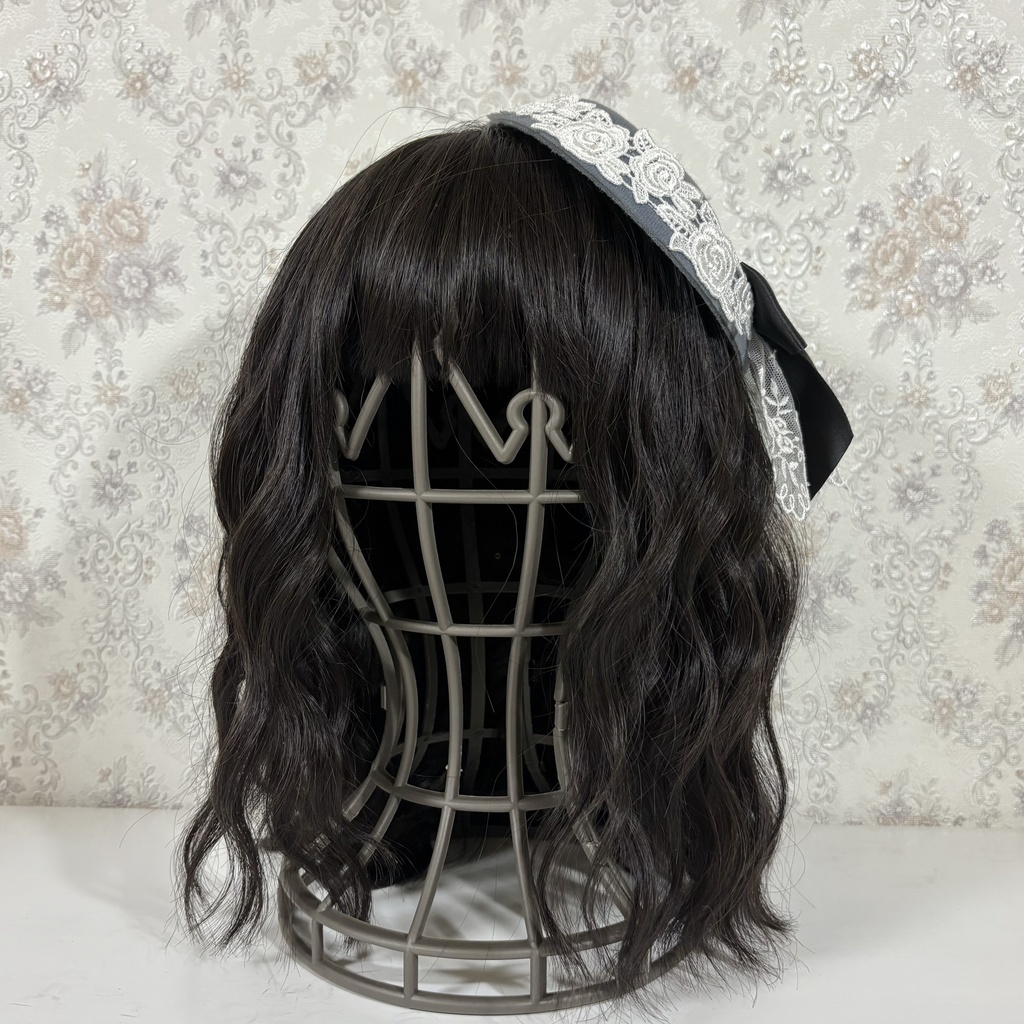 薔薇カクテルハット(グレー)