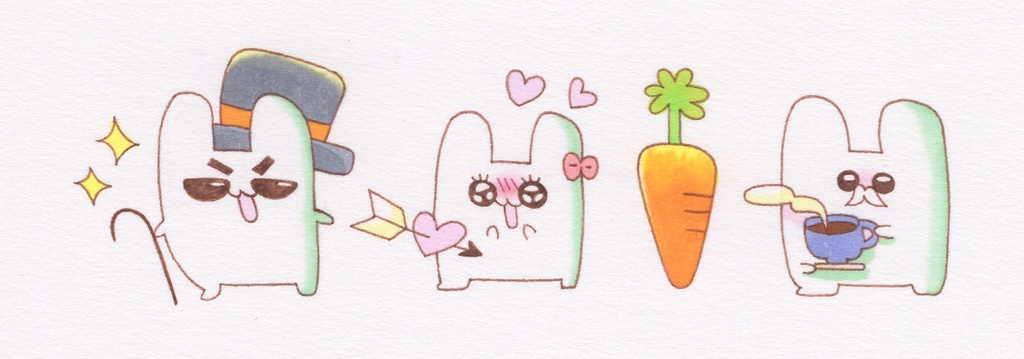 うさぎのマスキングテープ