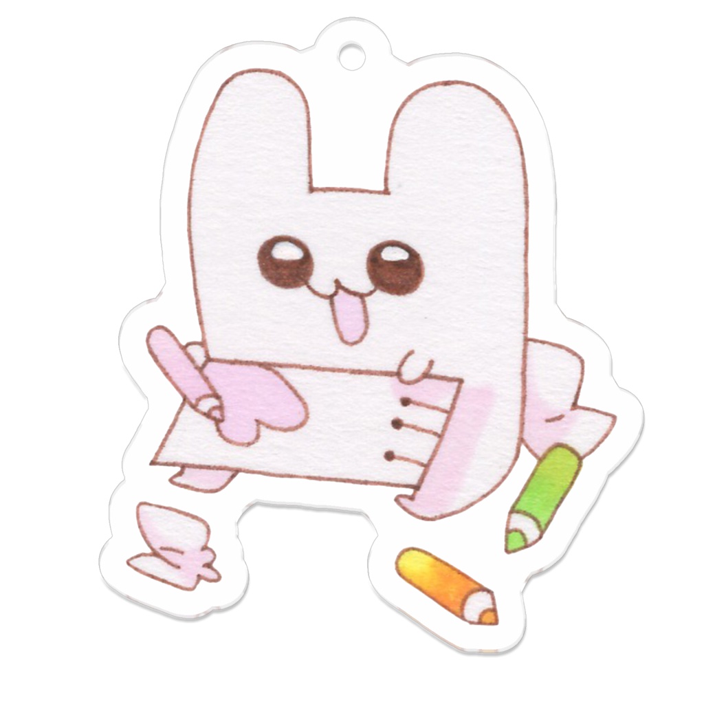 うさぎのアクリルキーホルダー