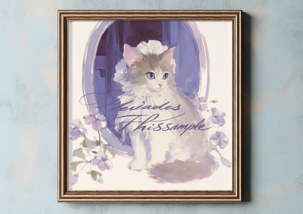 花飾りの夢猫たち