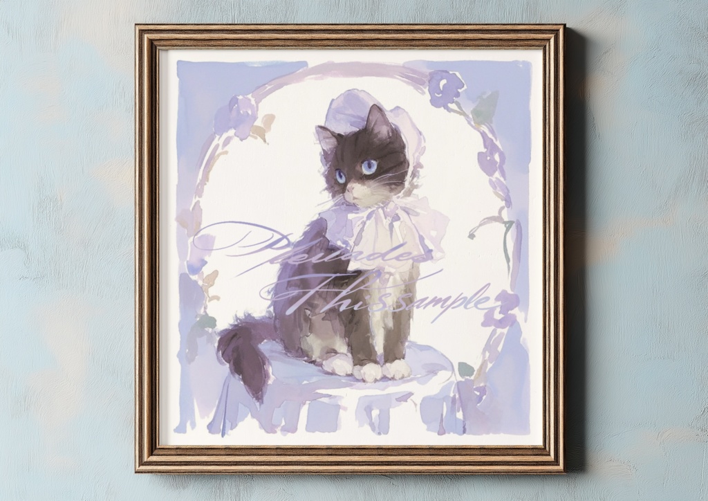 花飾りの夢猫たち