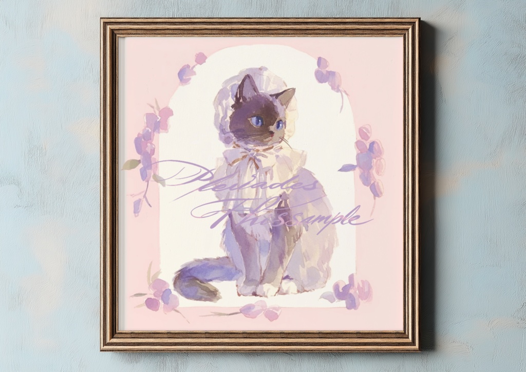 花飾りの夢猫たち