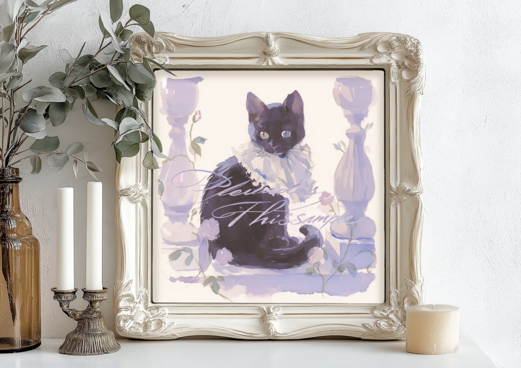 花飾りの夢猫たち