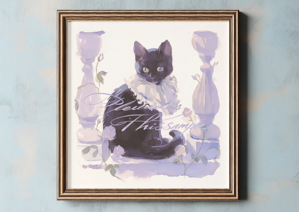 花飾りの夢猫たち