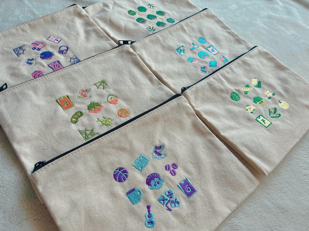 刺繍ポーチ