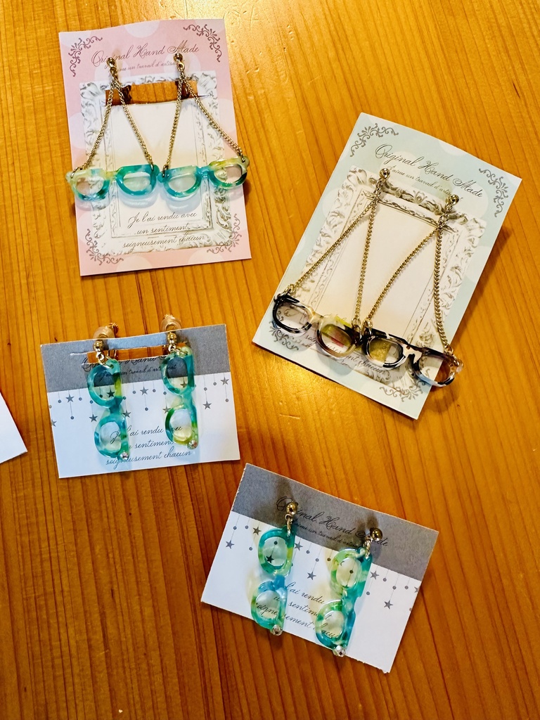 【メガネモチーフ】イヤーアクセサリー