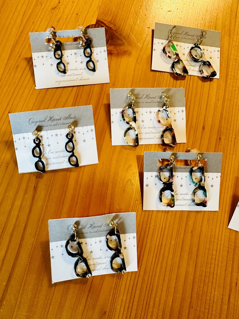 【メガネモチーフ】イヤーアクセサリー