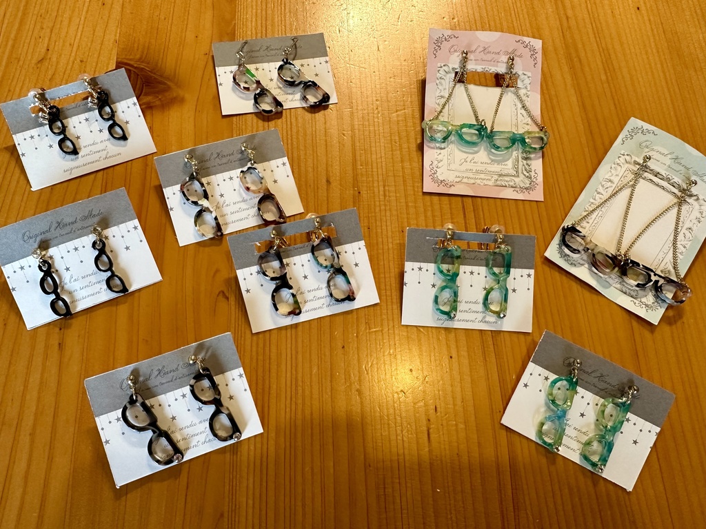 【メガネモチーフ】イヤーアクセサリー