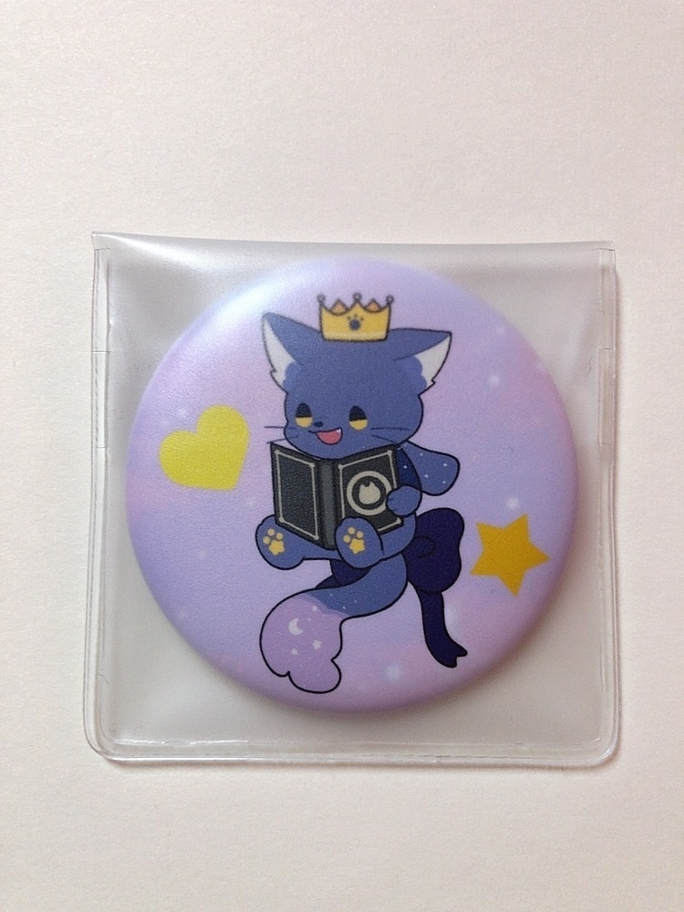 フェンくんミラー缶バッジ