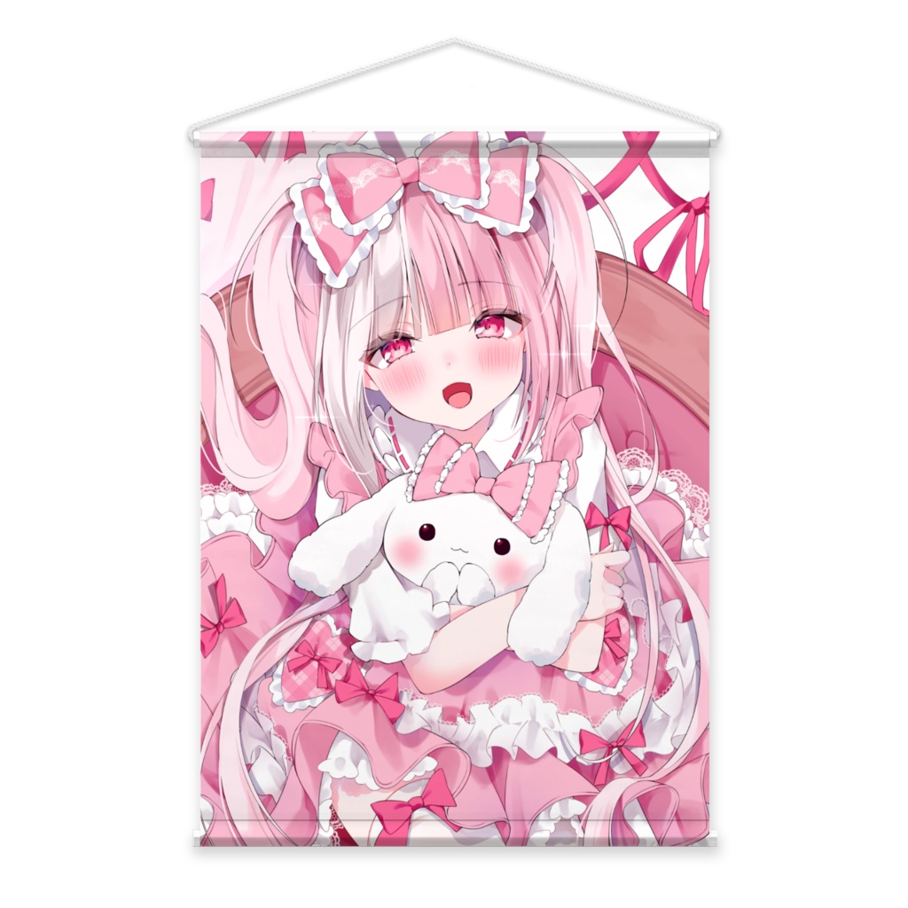 【再販】半年記念イラストタペストリー姫宮ここあ