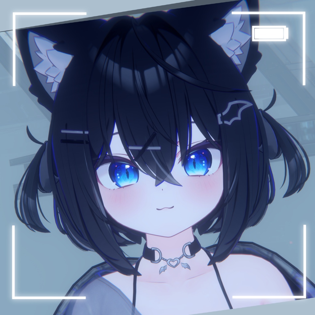 【18アバター対応】cyber cat eye texture