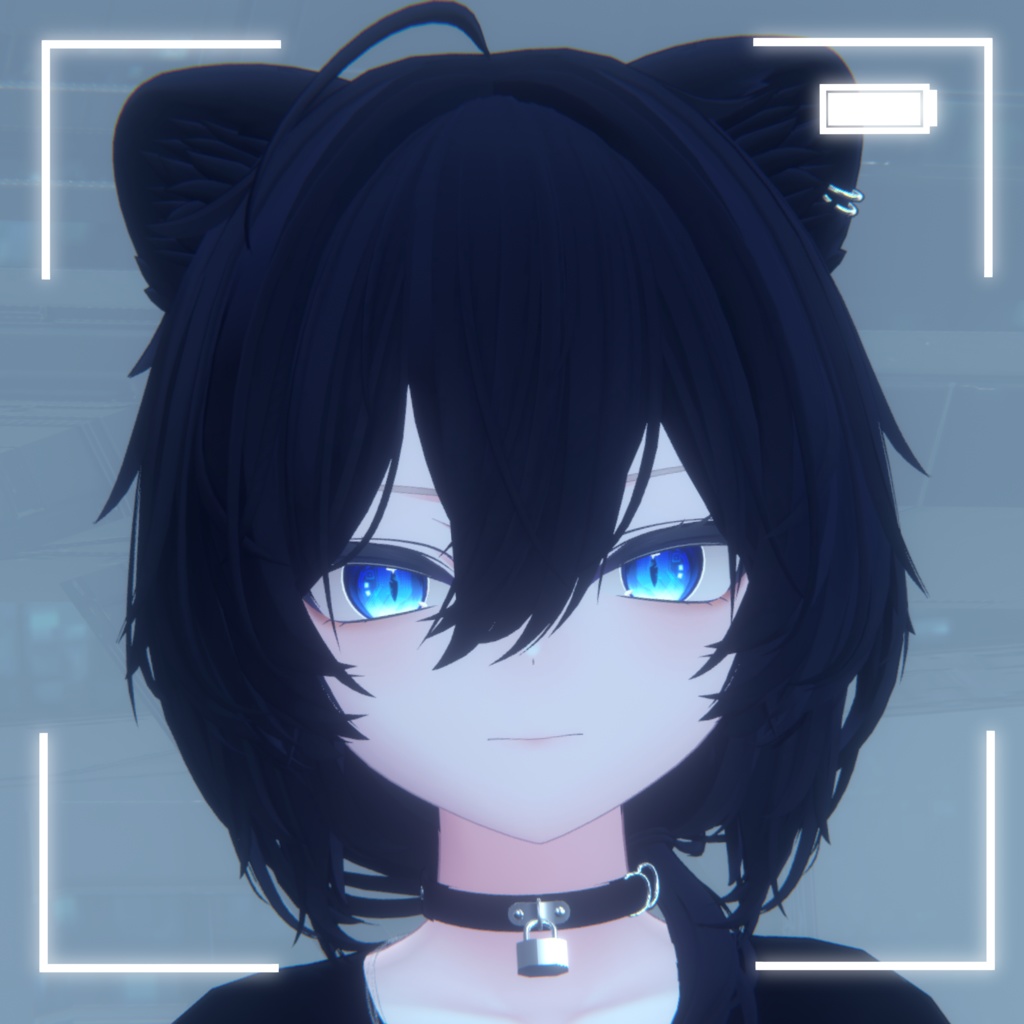【18アバター対応】cyber cat eye texture