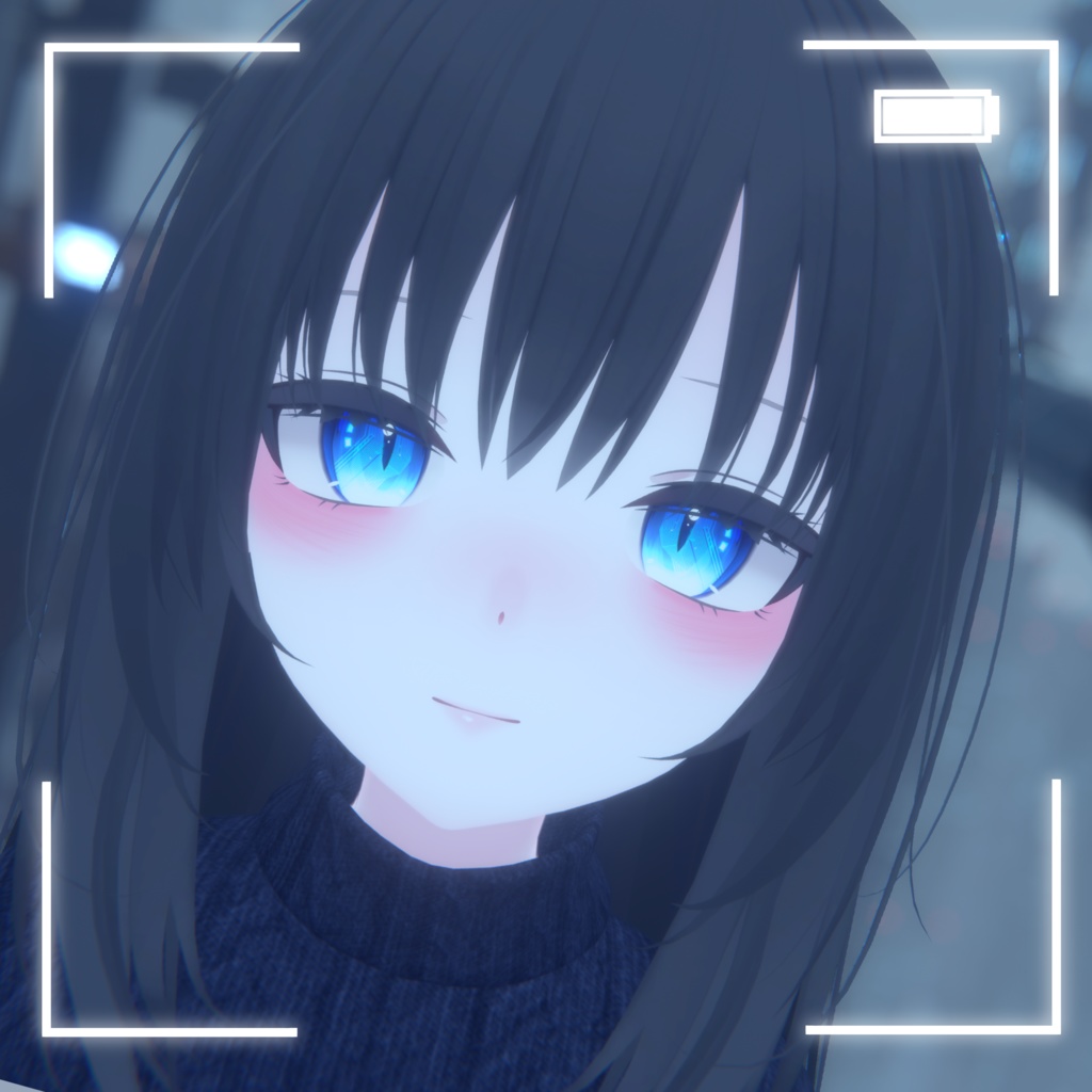 【18アバター対応】cyber cat eye texture