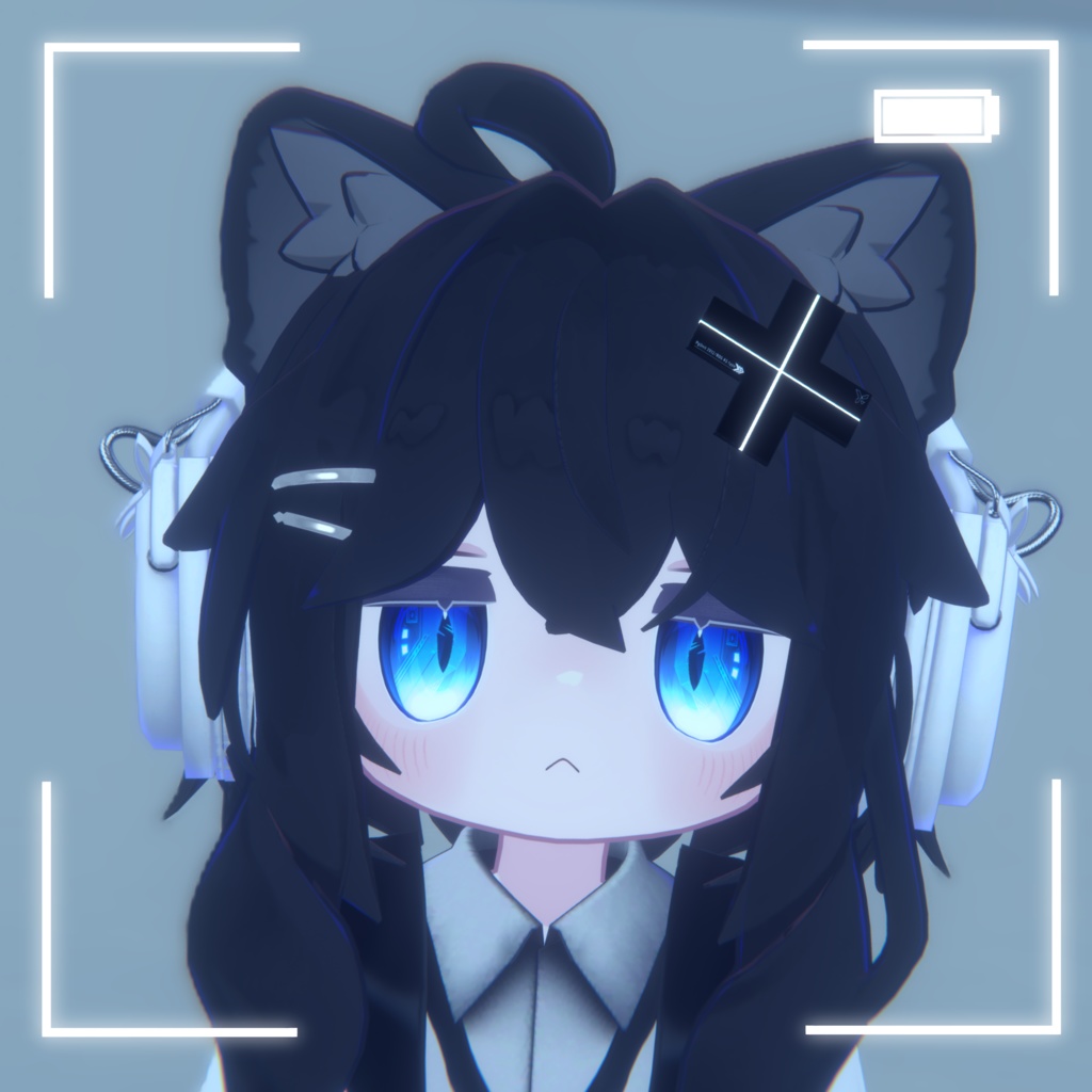 【22アバター対応】cyber cat eye texture