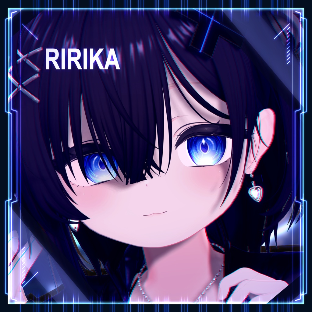 【22アバター対応】Cyber Reticle Eye texture