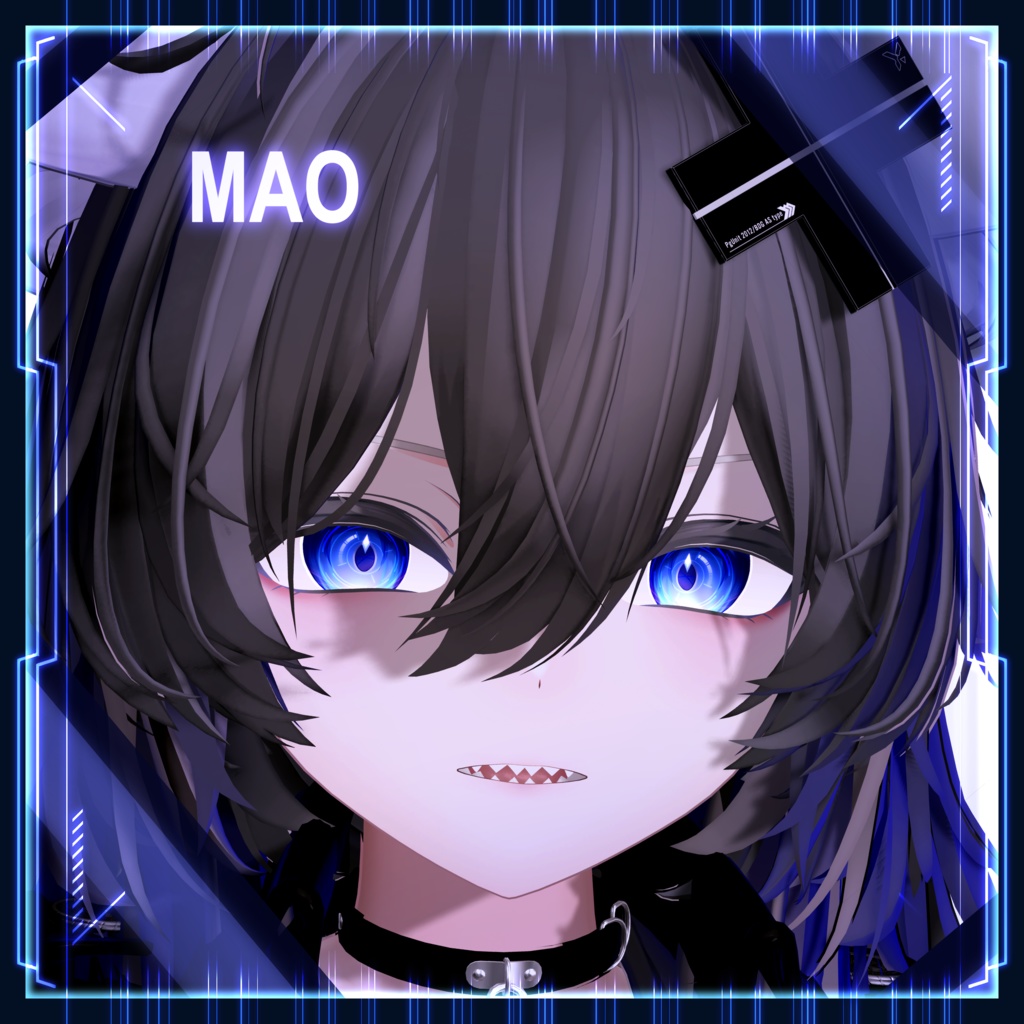 【22アバター対応】Cyber Reticle Eye texture