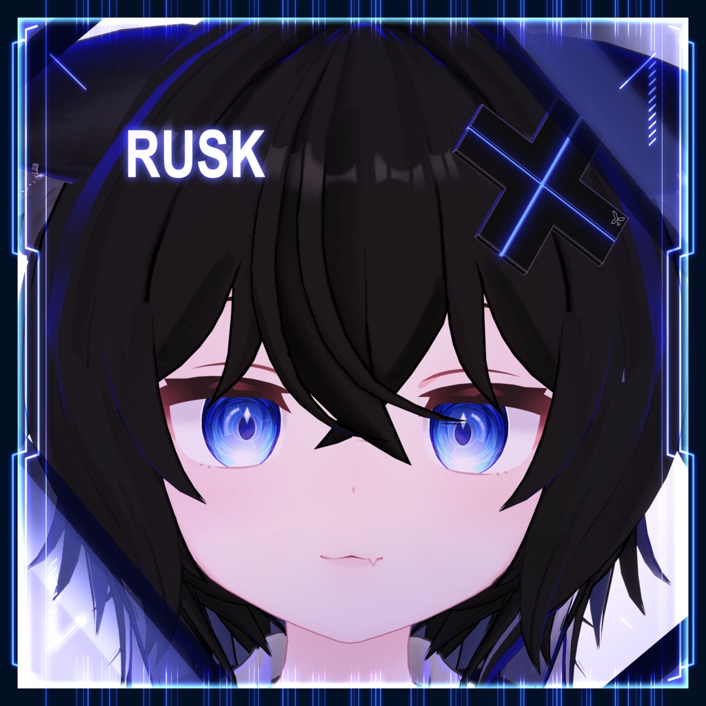 【22アバター対応】Cyber Reticle Eye texture