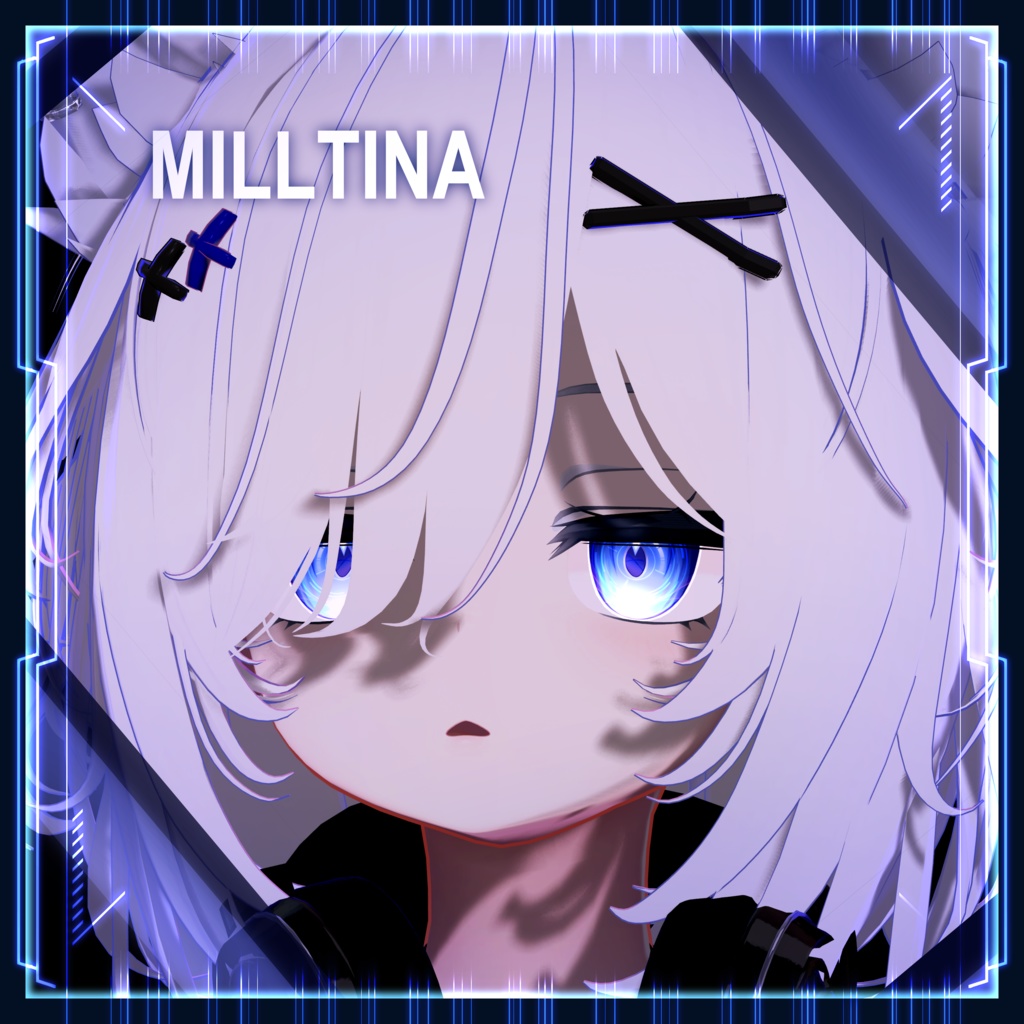 【22アバター対応】Cyber Reticle Eye texture