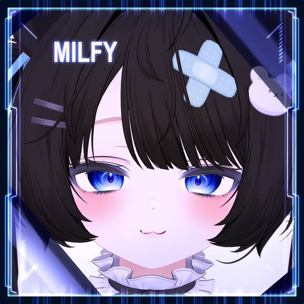 【22アバター対応】Cyber Reticle Eye texture