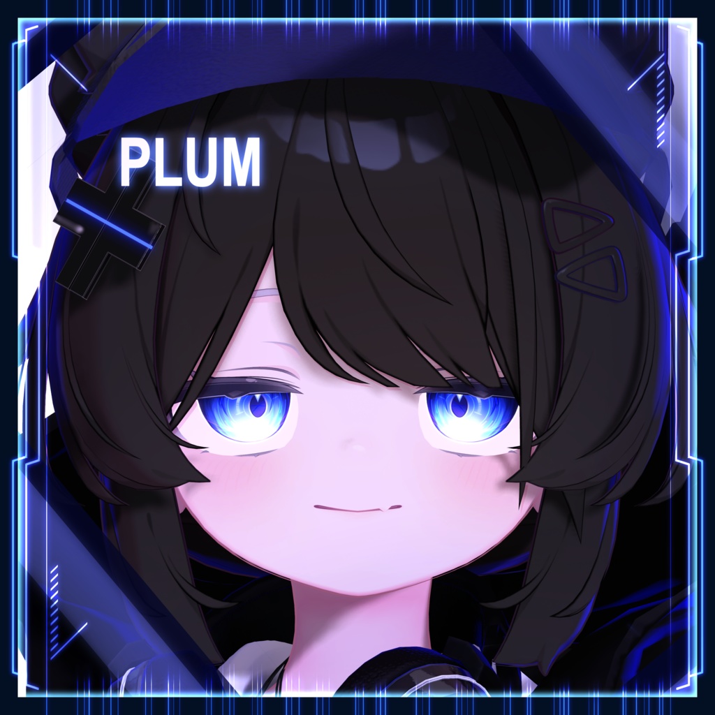 【22アバター対応】Cyber Reticle Eye texture