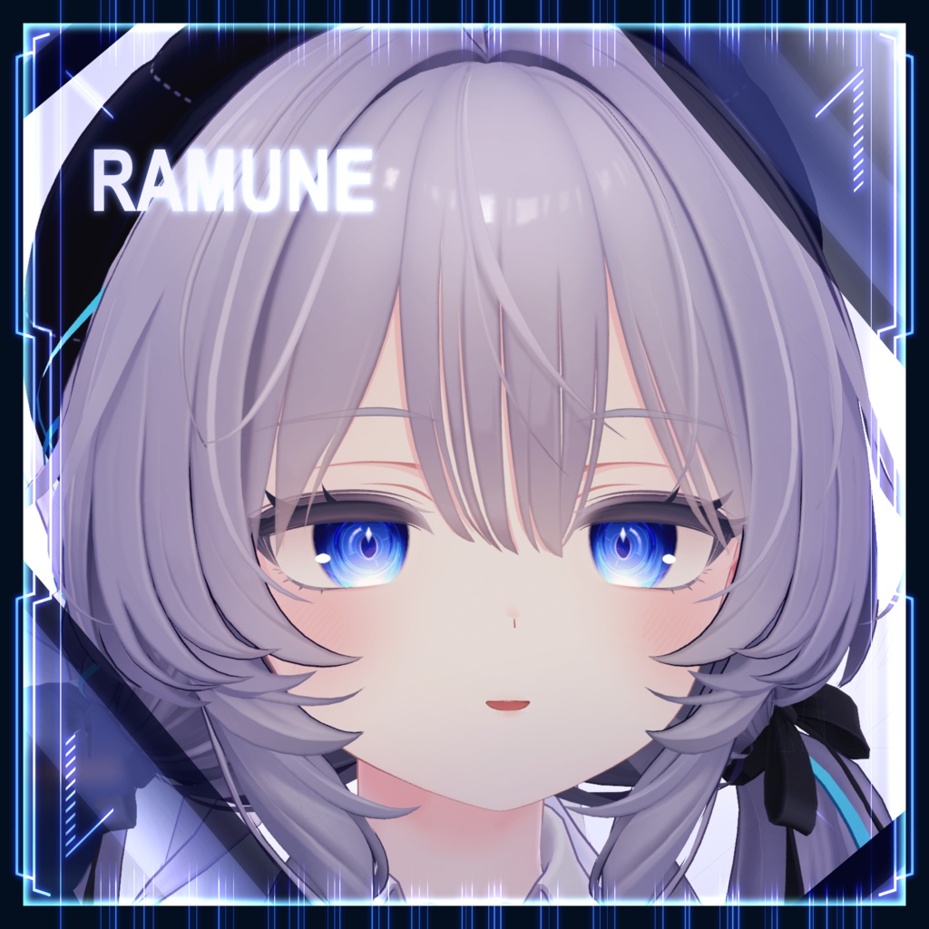 【23アバター対応】Cyber Reticle Eye texture