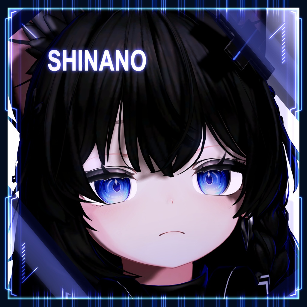 【22アバター対応】Cyber Reticle Eye texture