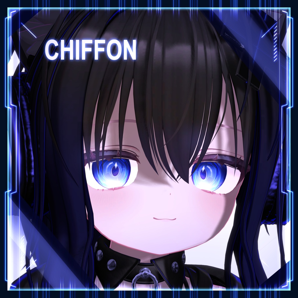 【22アバター対応】Cyber Reticle Eye texture