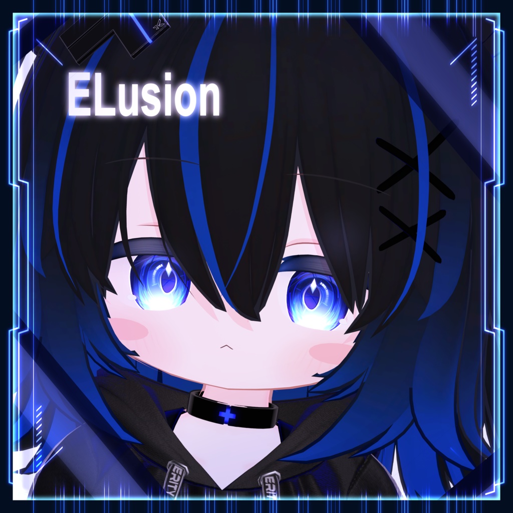 【22アバター対応】Cyber Reticle Eye texture