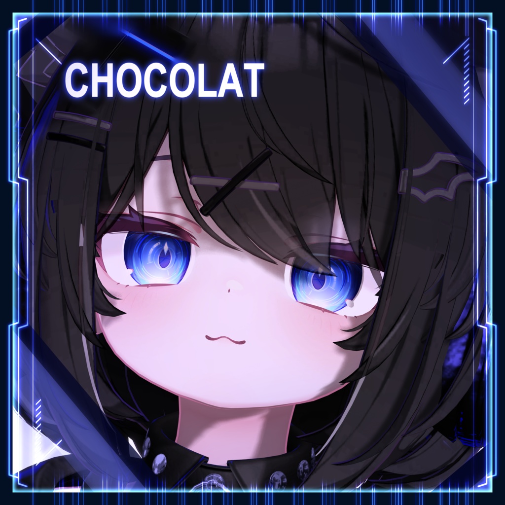 【22アバター対応】Cyber Reticle Eye texture