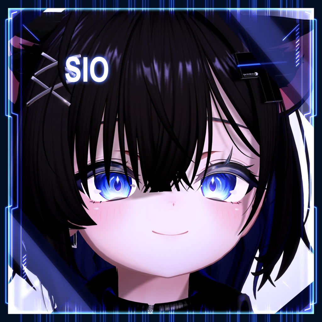 【22アバター対応】Cyber Reticle Eye texture