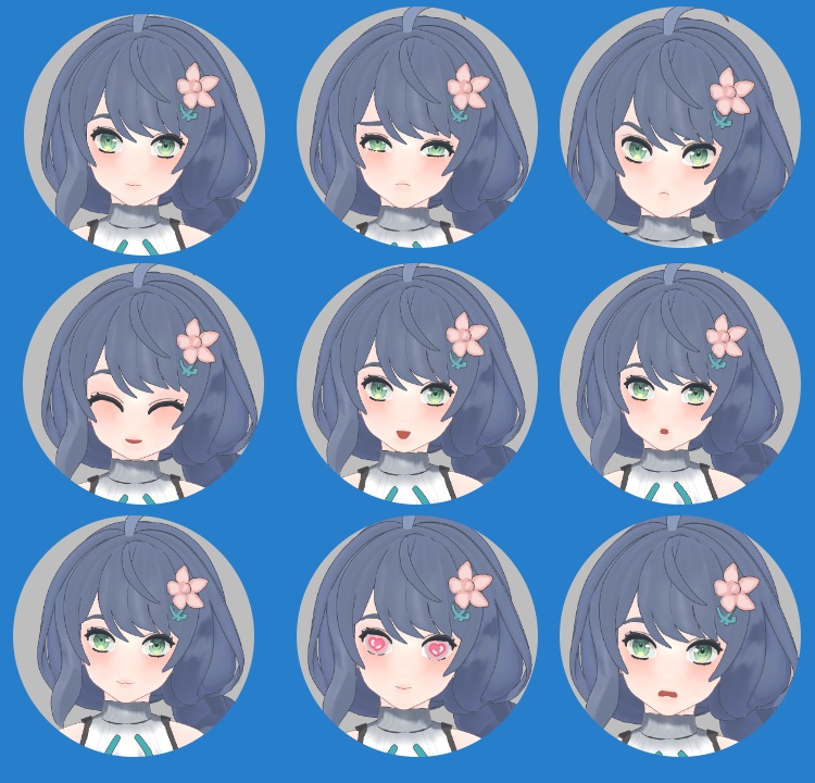 オリジナル3Dモデル 【Blue】