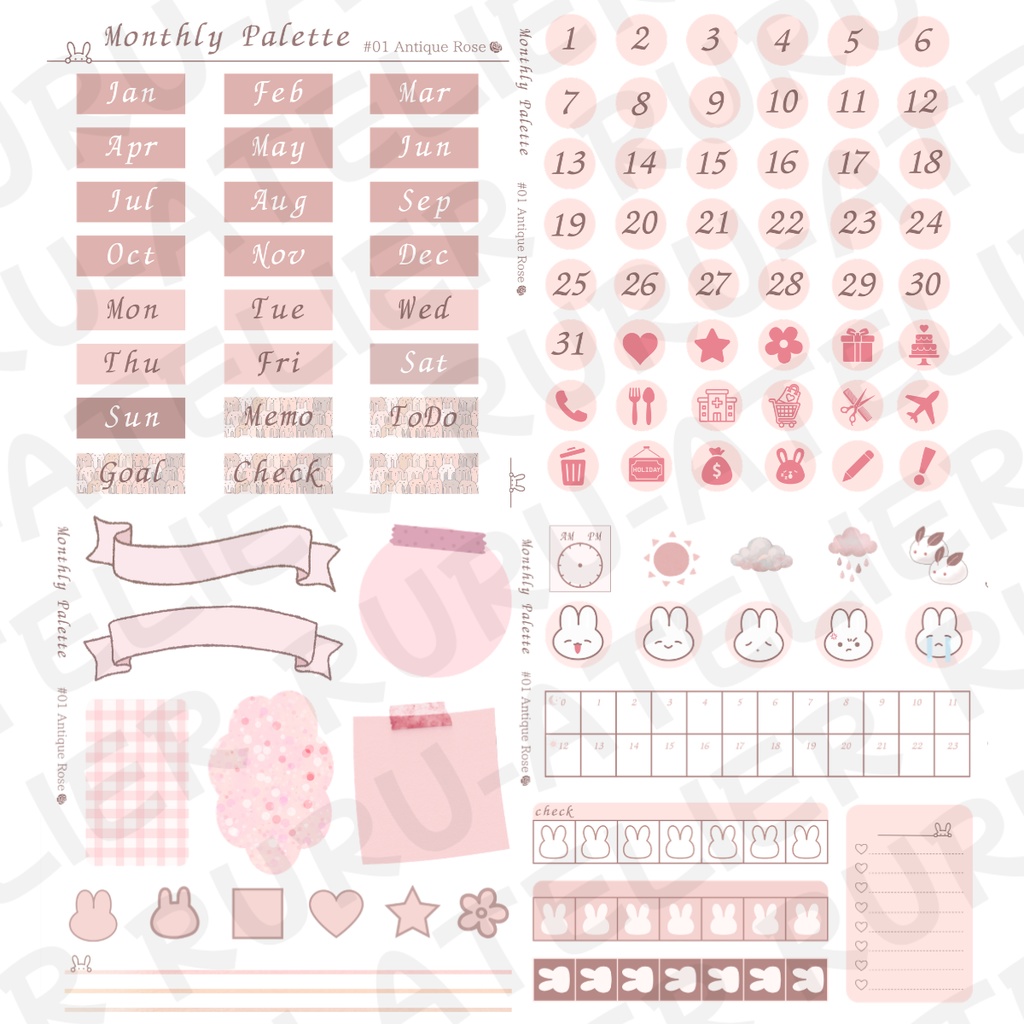 Monthly Palette ~ Antique Rose~