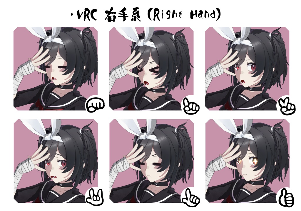 ◆MMD & VRchat用モデルデータ 月姫( KAGUYA )地雷系月兎パーカー