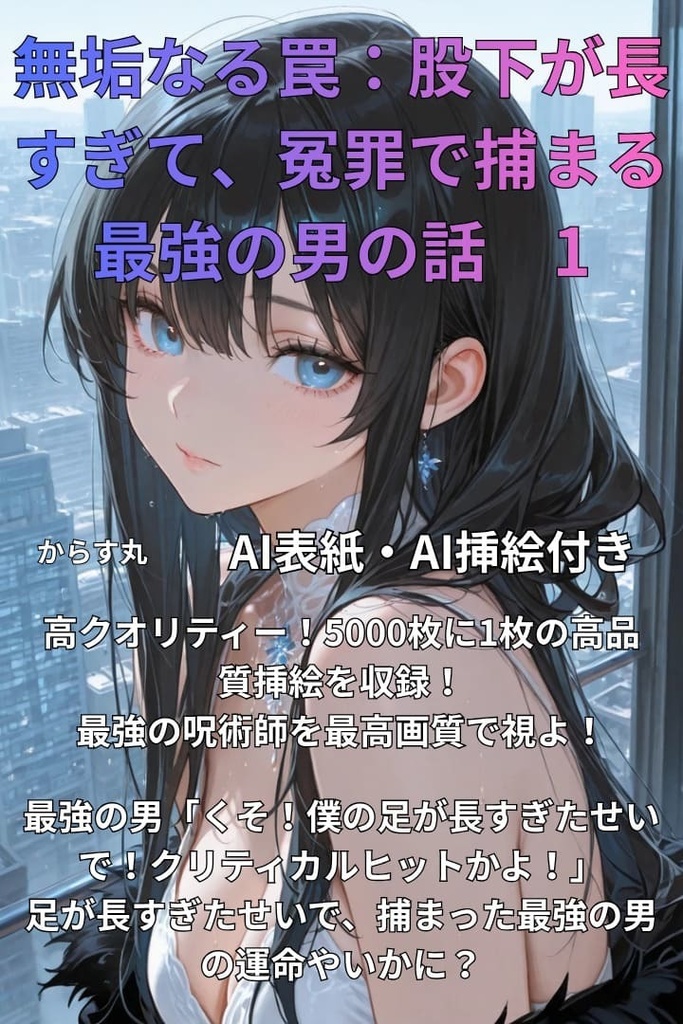 5000枚に1枚出るかどうかの奇跡のAI生成表紙・挿絵収録! 無垢なる罠:話股下が長すぎて、冤罪で捕まる最強の男の話 1
