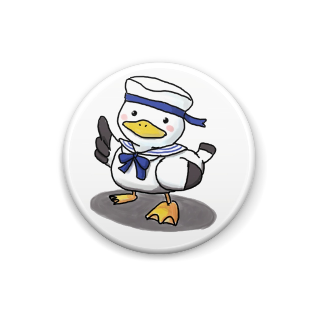 カモメの水兵さん缶バッジ(25mm)