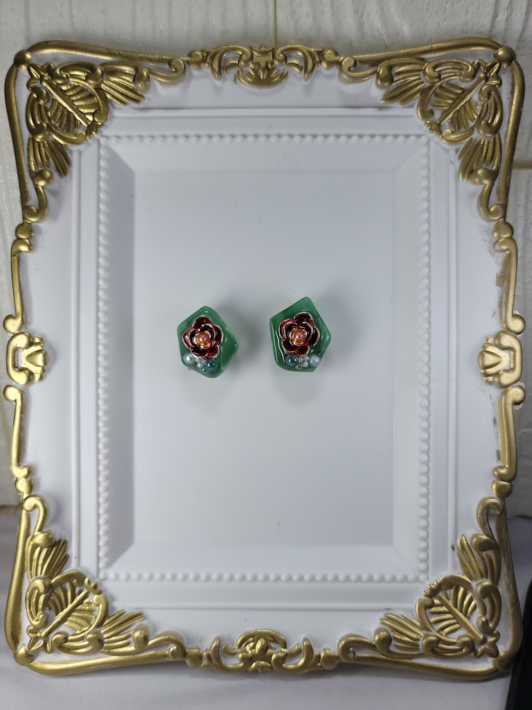 イヤリング・ピアス:グリーン2