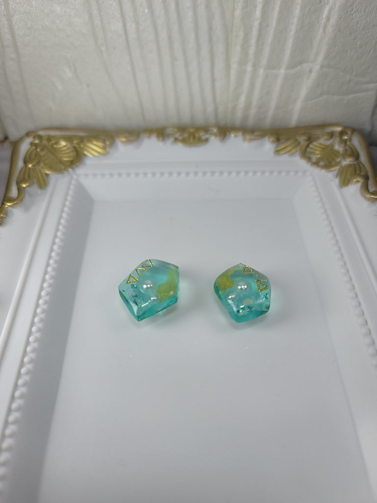 イヤリング・ピアス:グリーン3