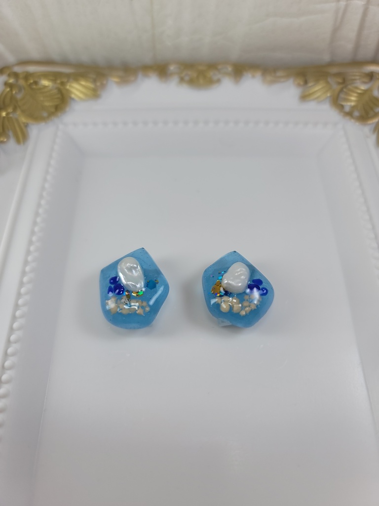 イヤリング・ピアス:ブルー3