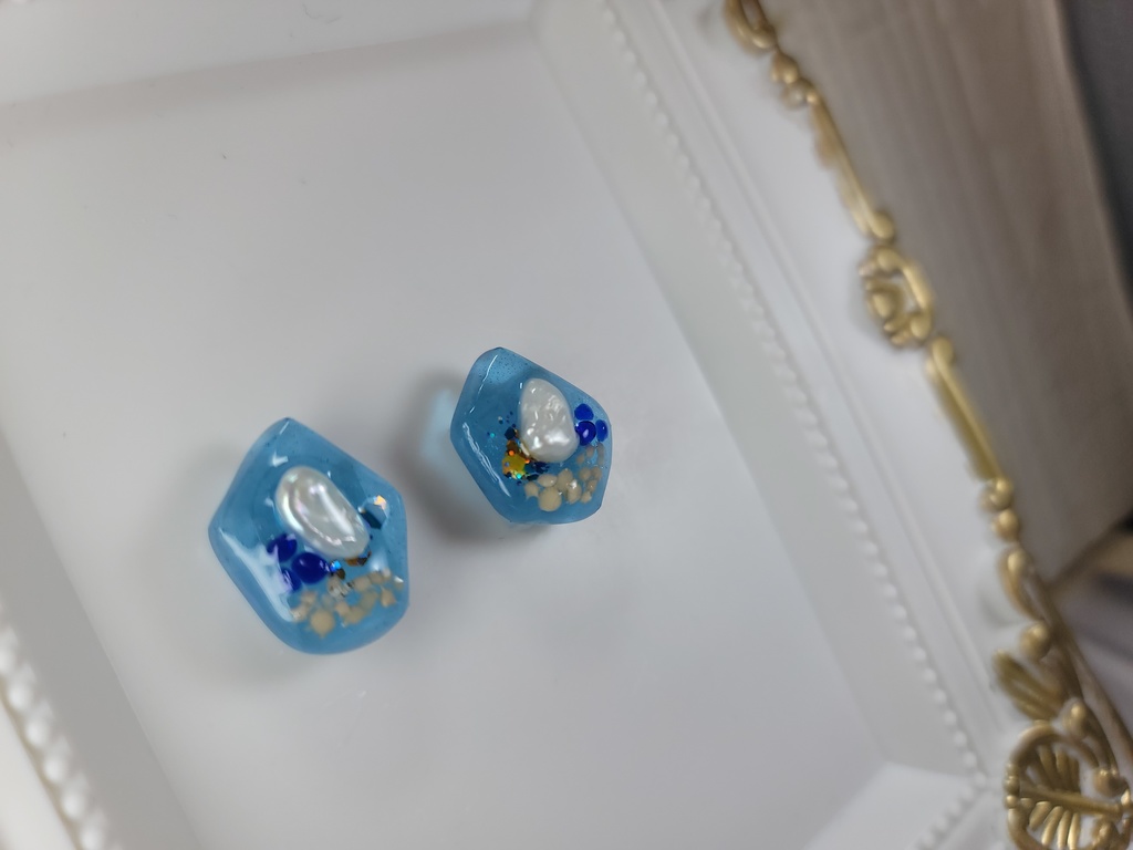 イヤリング・ピアス:ブルー3