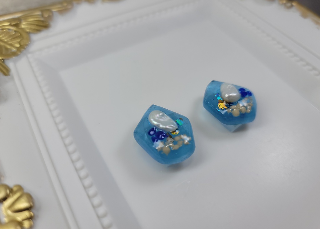 イヤリング・ピアス:ブルー3